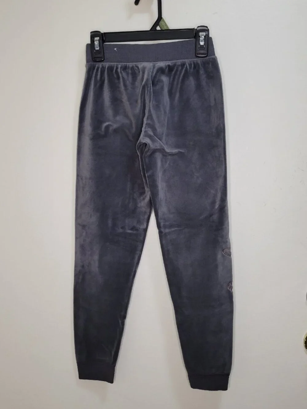 Girls Justice velour lace-up joggers